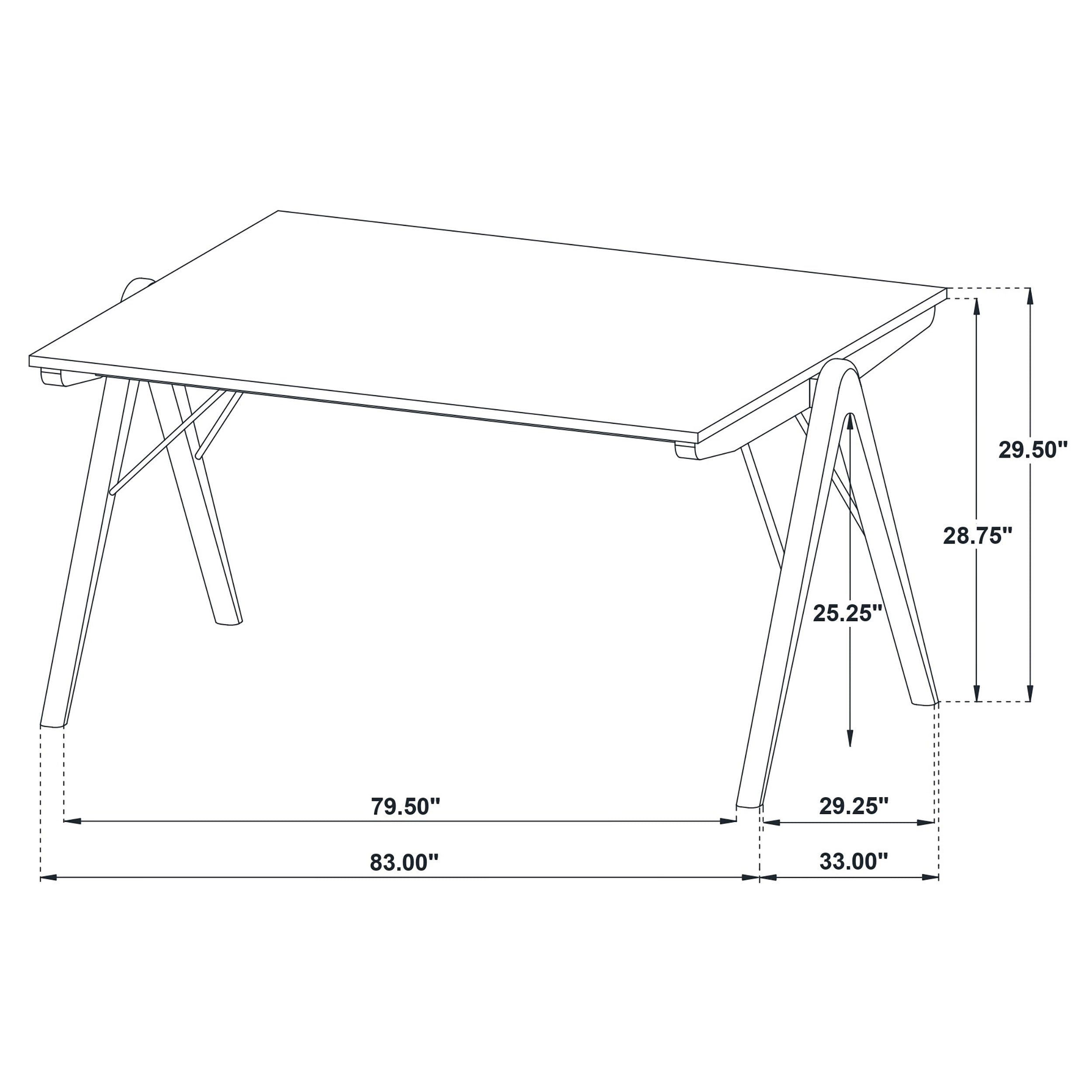 Randolph 82-inch Rectangular Dining Table Sheesham and Brown — view 10