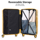 3 Pieces Set 20" / 24" / 28" Spinner Wheel Luggage With Combination Lock