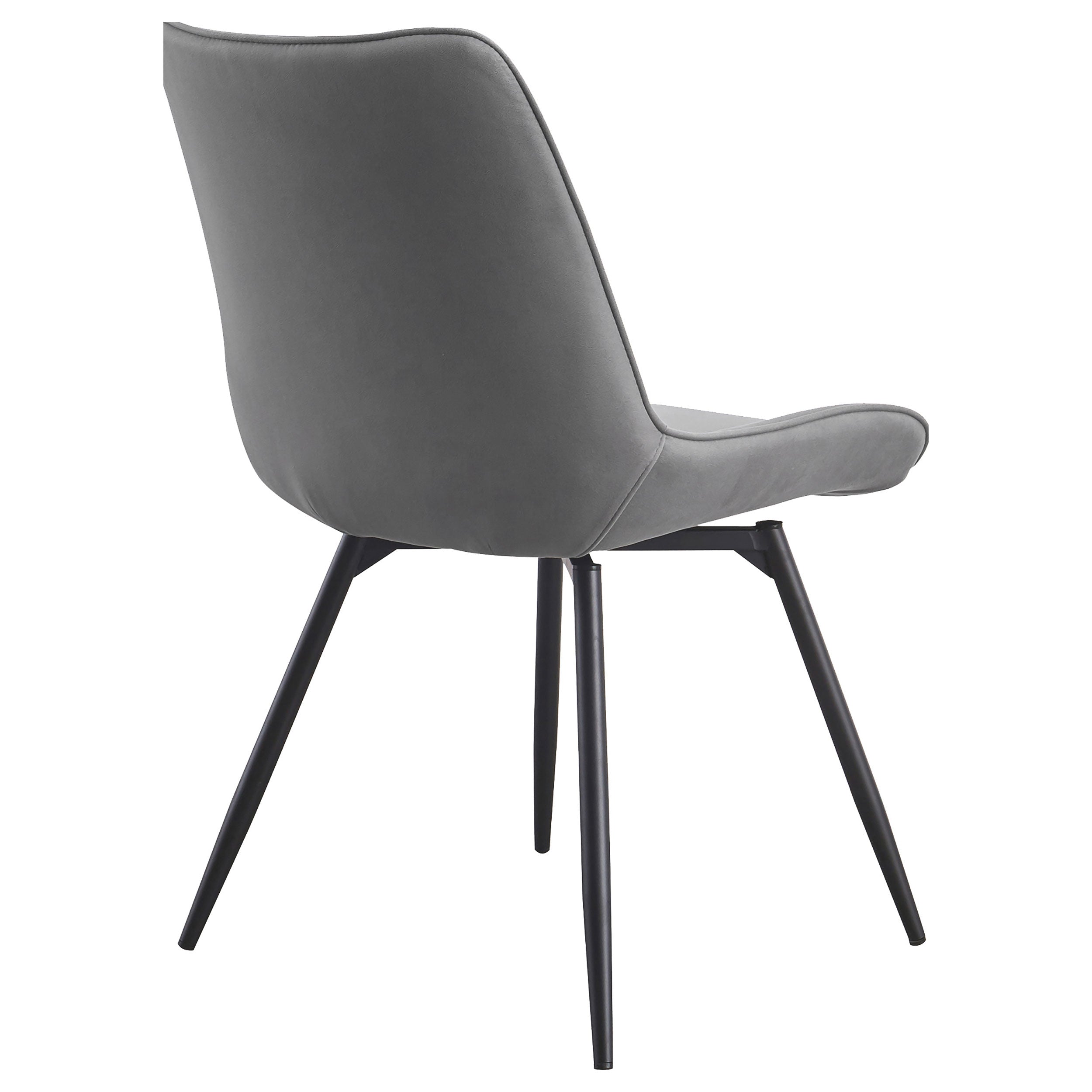 Diggs Upholstered Swivel Dining Side Chair Grey (Set of 2) — view 9