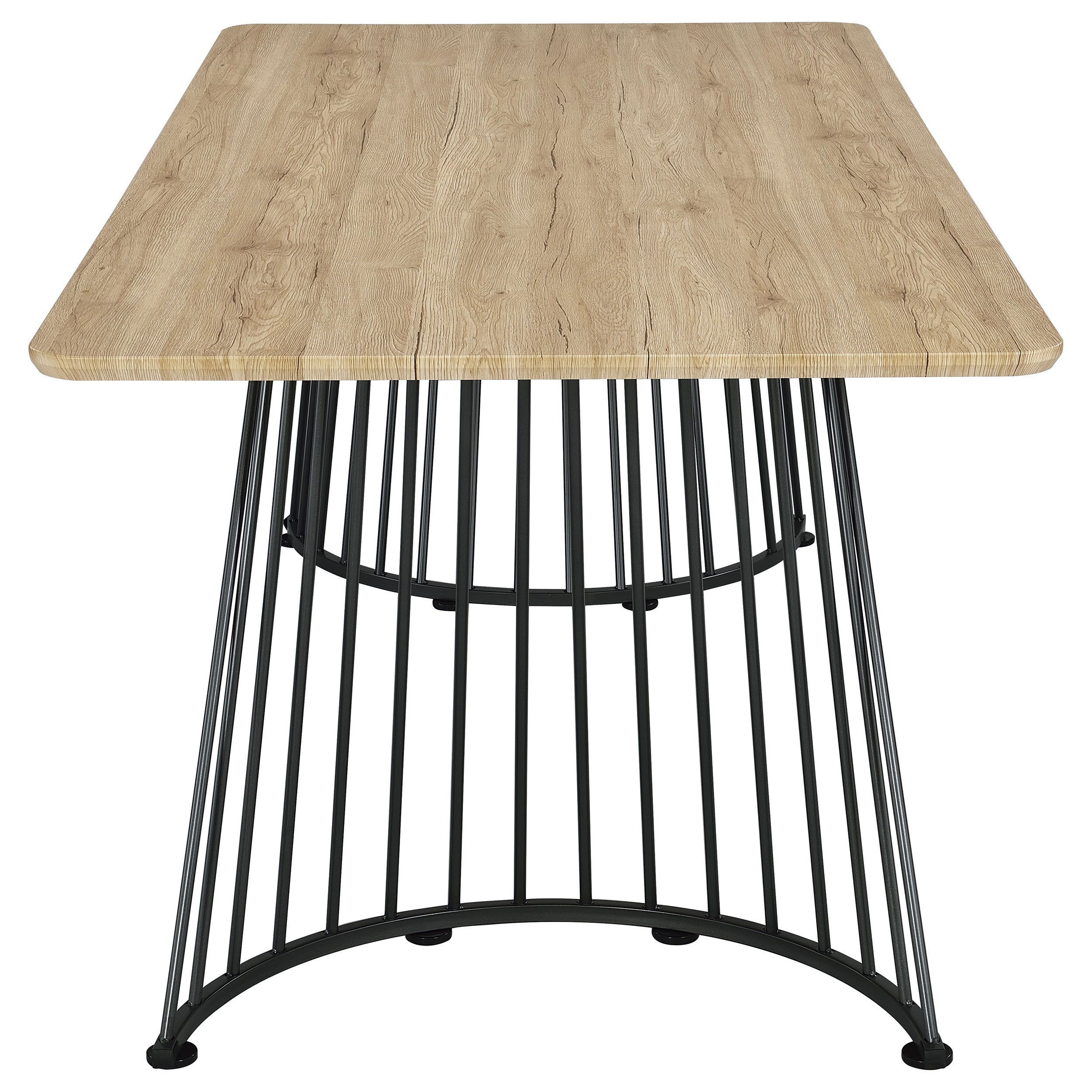 Altus 80-inch Composite Wood Dining Table Natural Oak — view 5