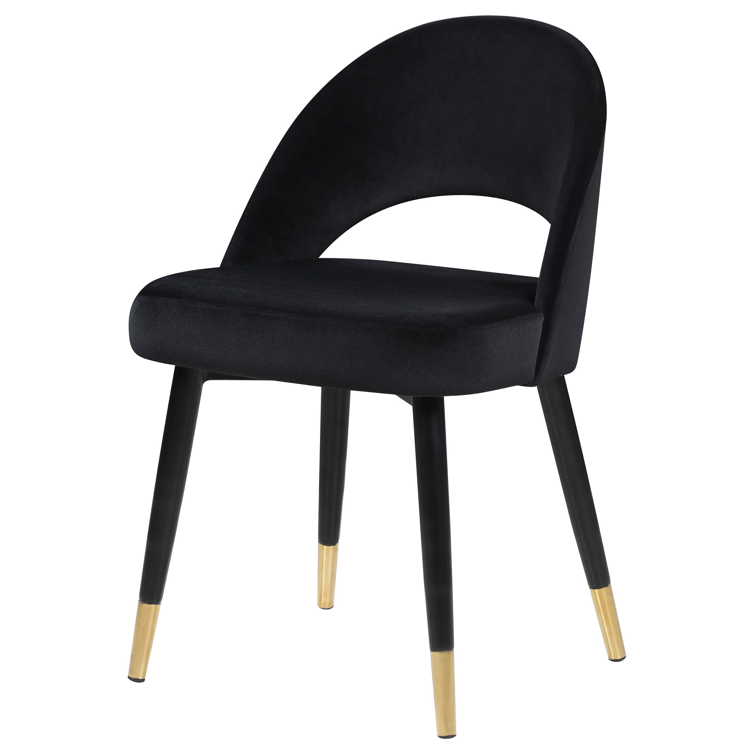 Lindsey Upholstered Dining Side Chair Black (Set of 2) — view 5