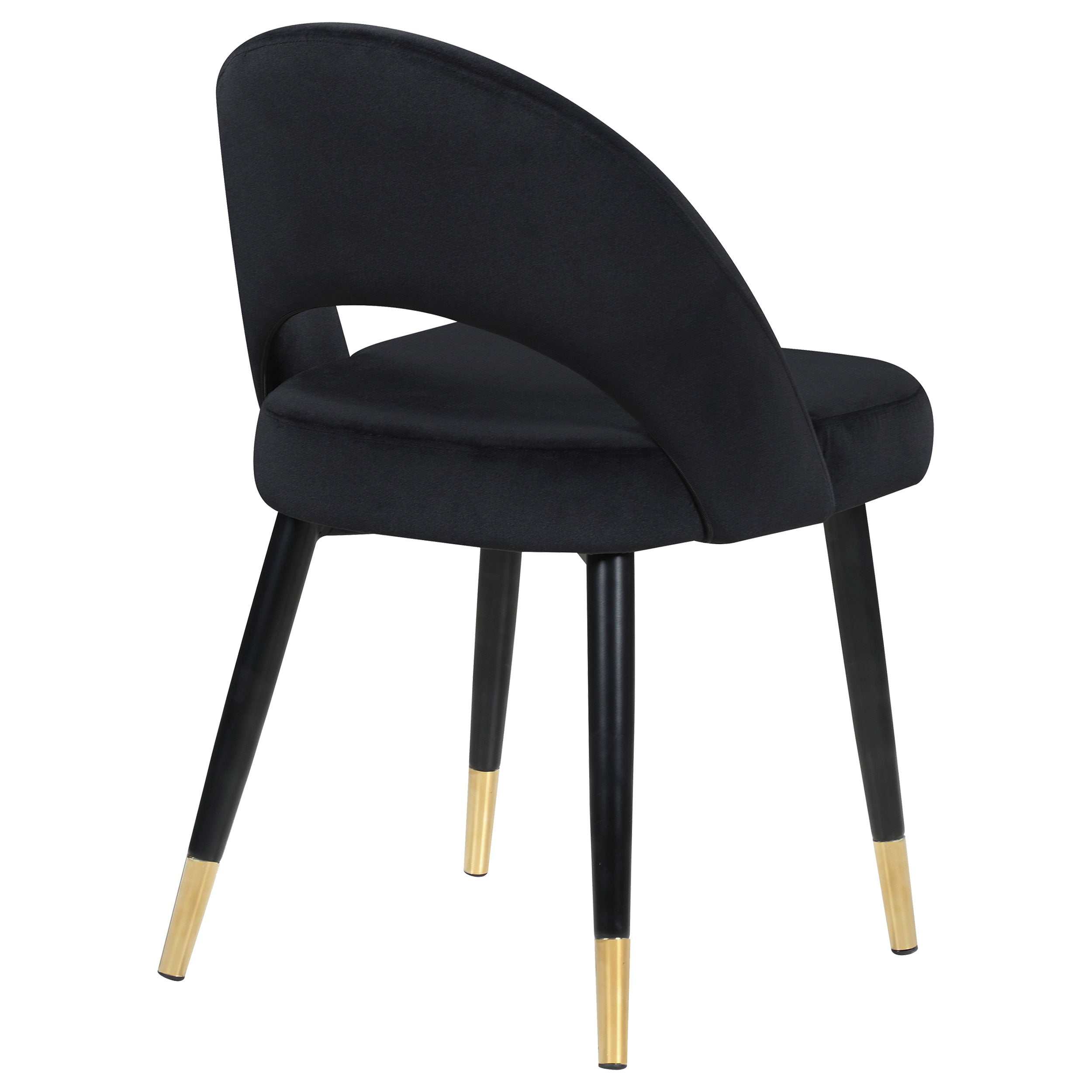 Lindsey Upholstered Dining Side Chair Black (Set of 2) — view 9