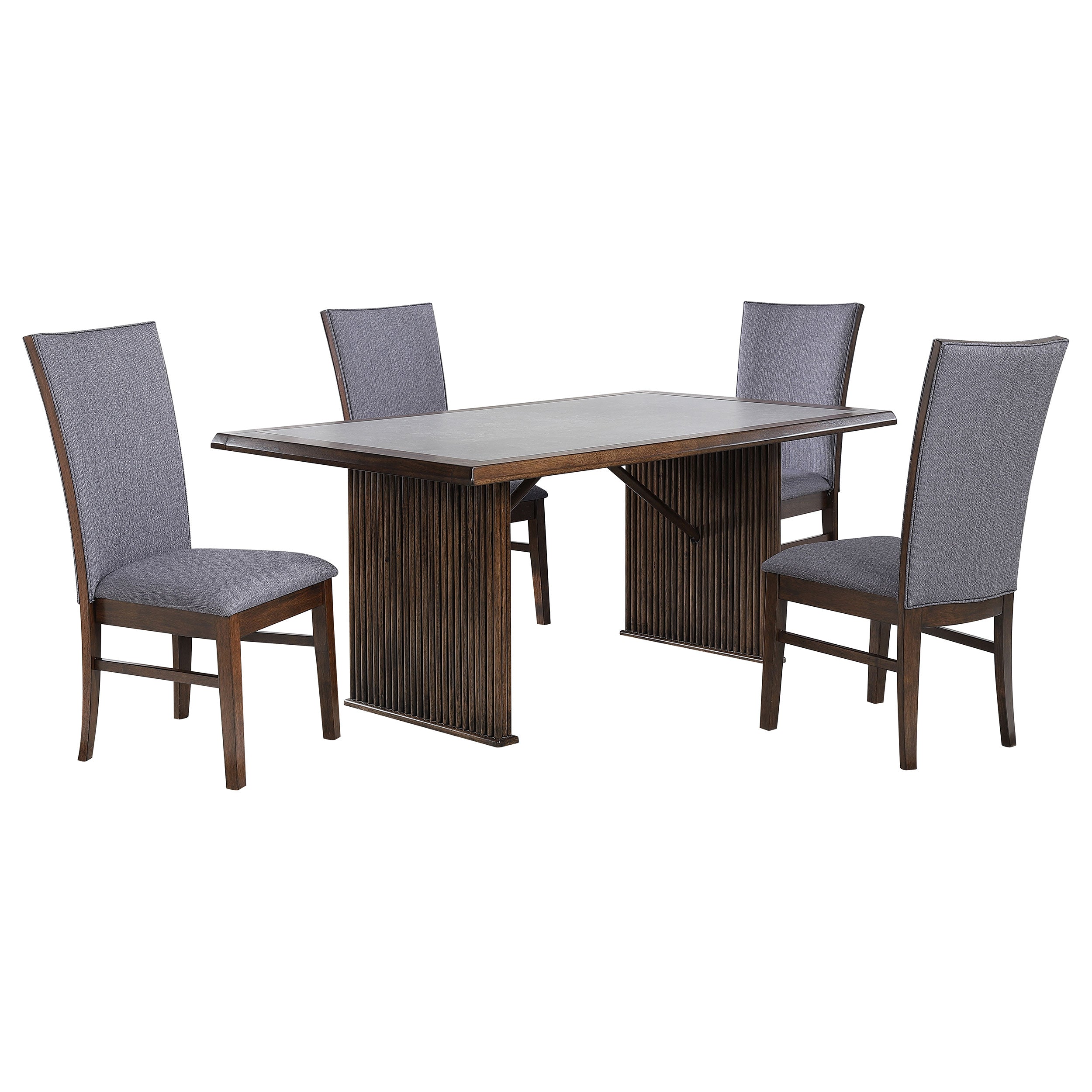 Sherwood 5-piece Rectangular Dining Table Set Brown — view 2