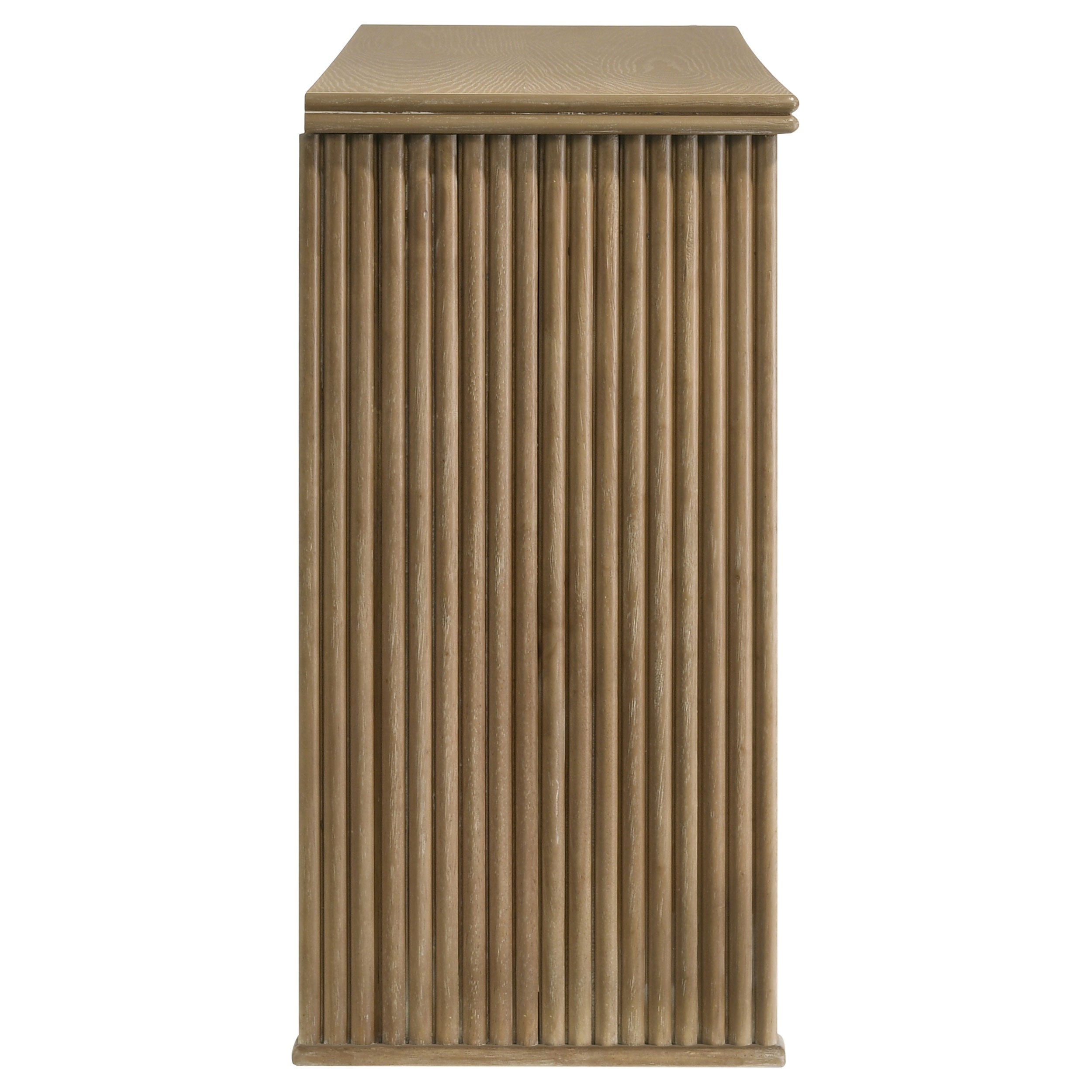 Adina 3-door 59-inch Sideboard Server Distressed Light Brown — view 10