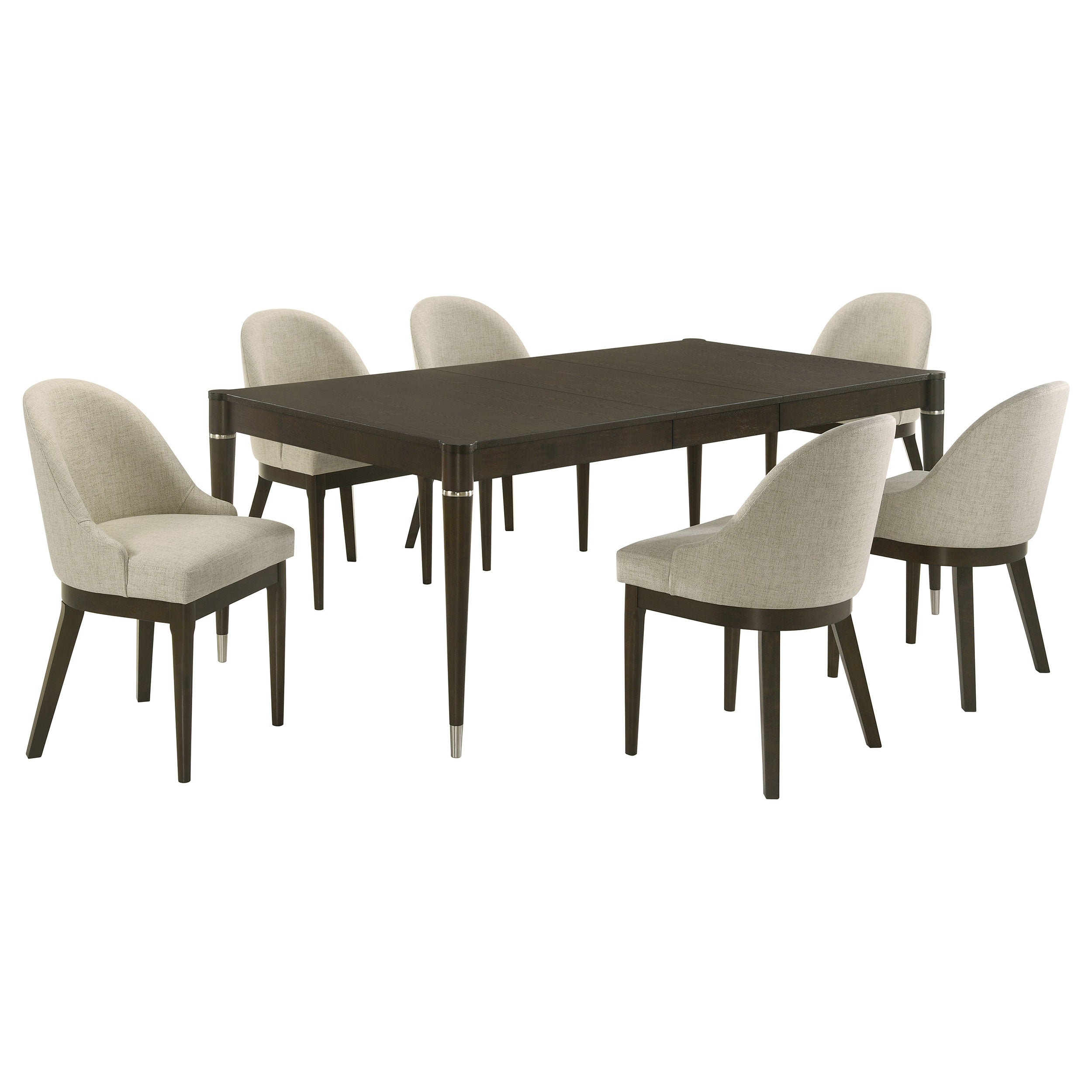 Reseda 7-piece Rectangular Dining Set Ash Brown — view 2