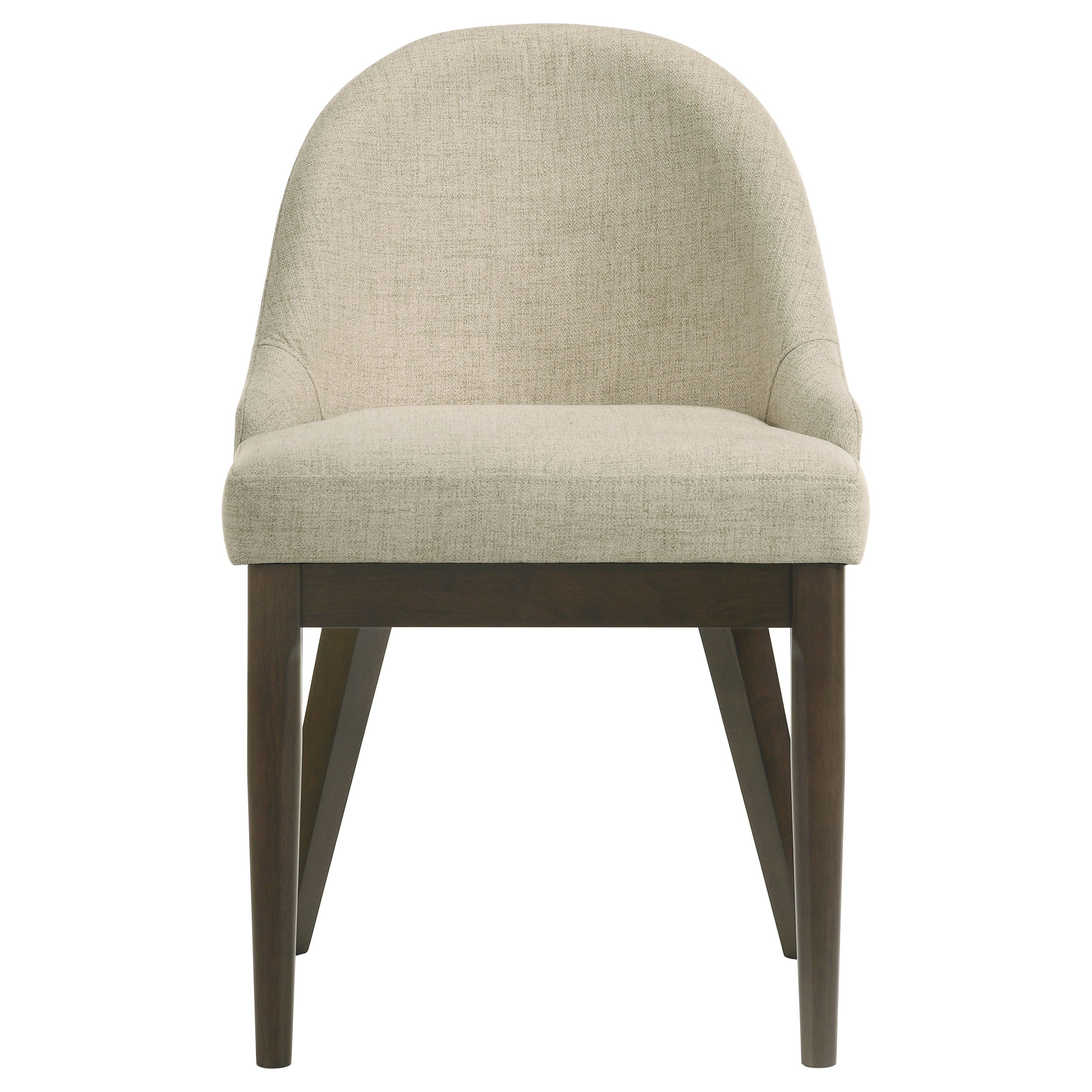 Reseda Upholstered Dining Side Chair Beige (Set of 2) — view 4