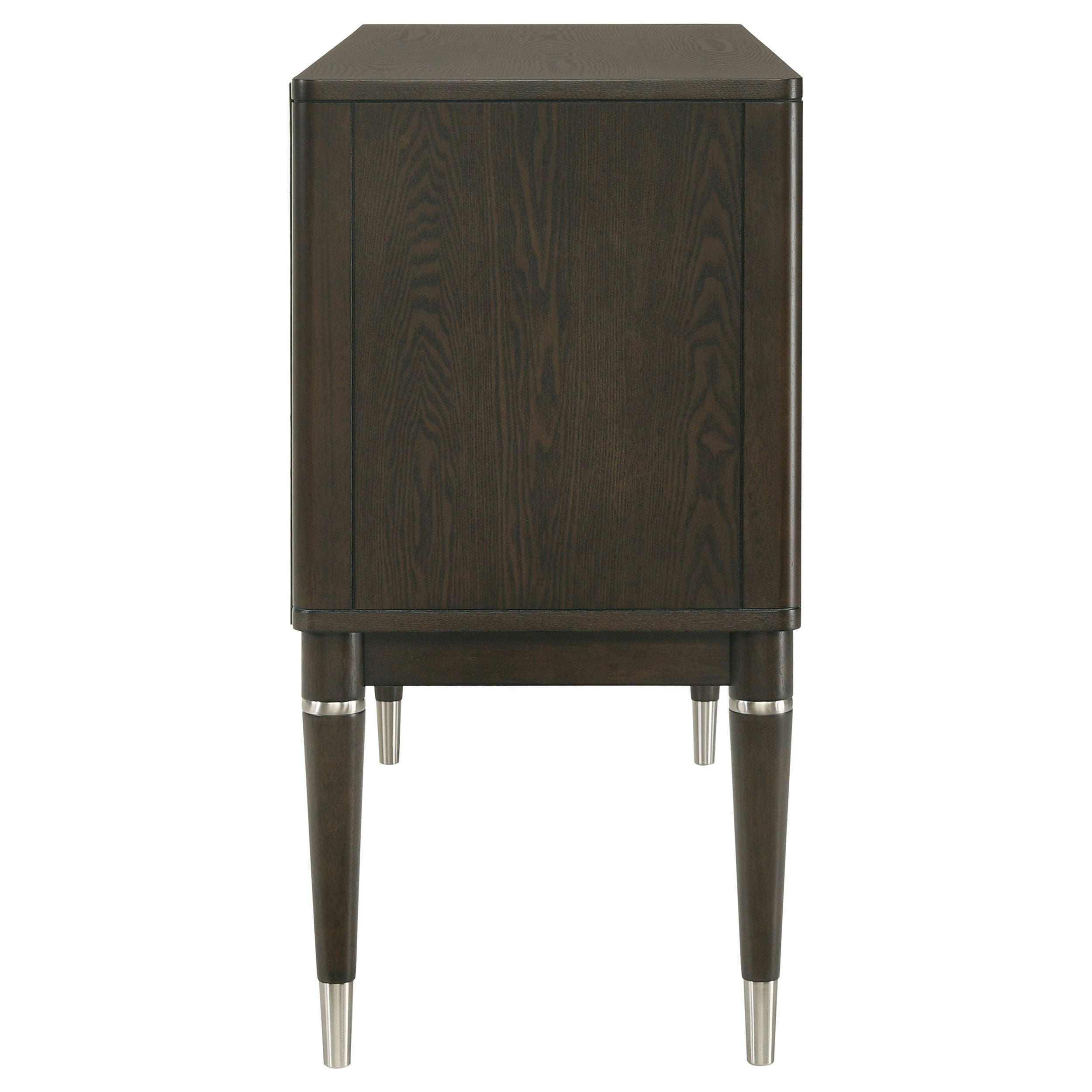 Reseda 4-door Dining Sideboard Server with Shelves Ash Brown — view 6