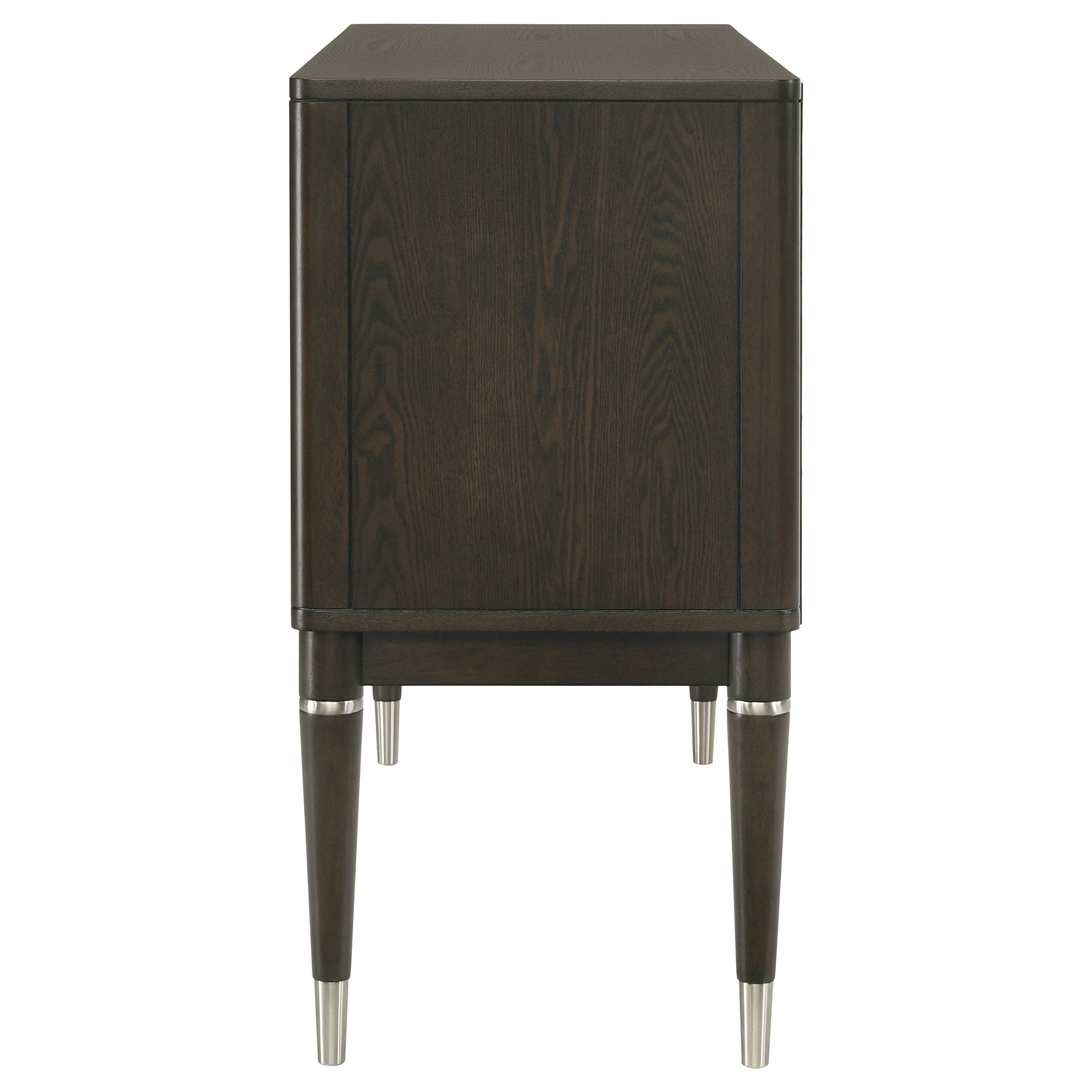 Reseda 4-door Dining Sideboard Server with Shelves Ash Brown — view 10
