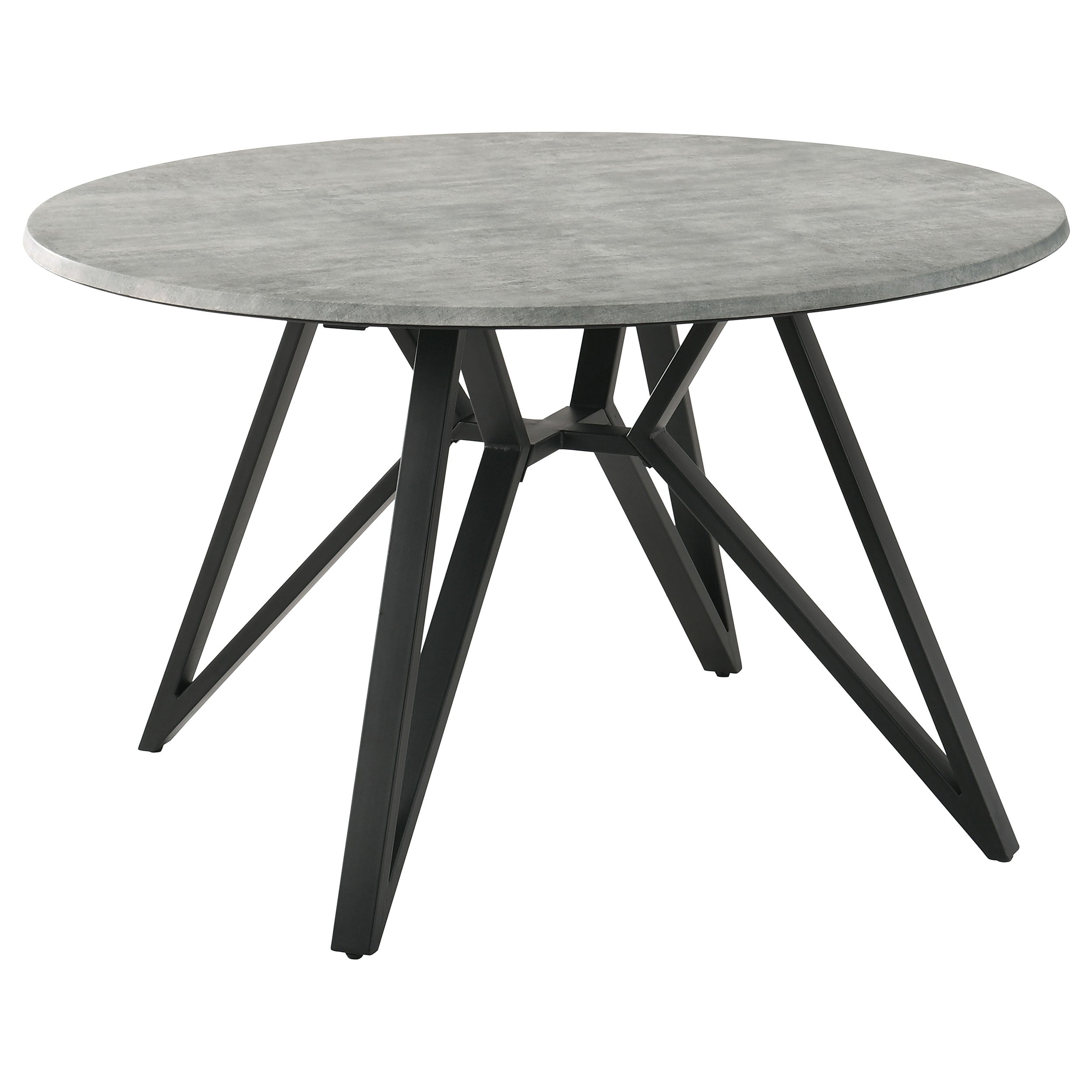 Neil Round 50-inch SmartTop Dining Table Gunmetal — view 1