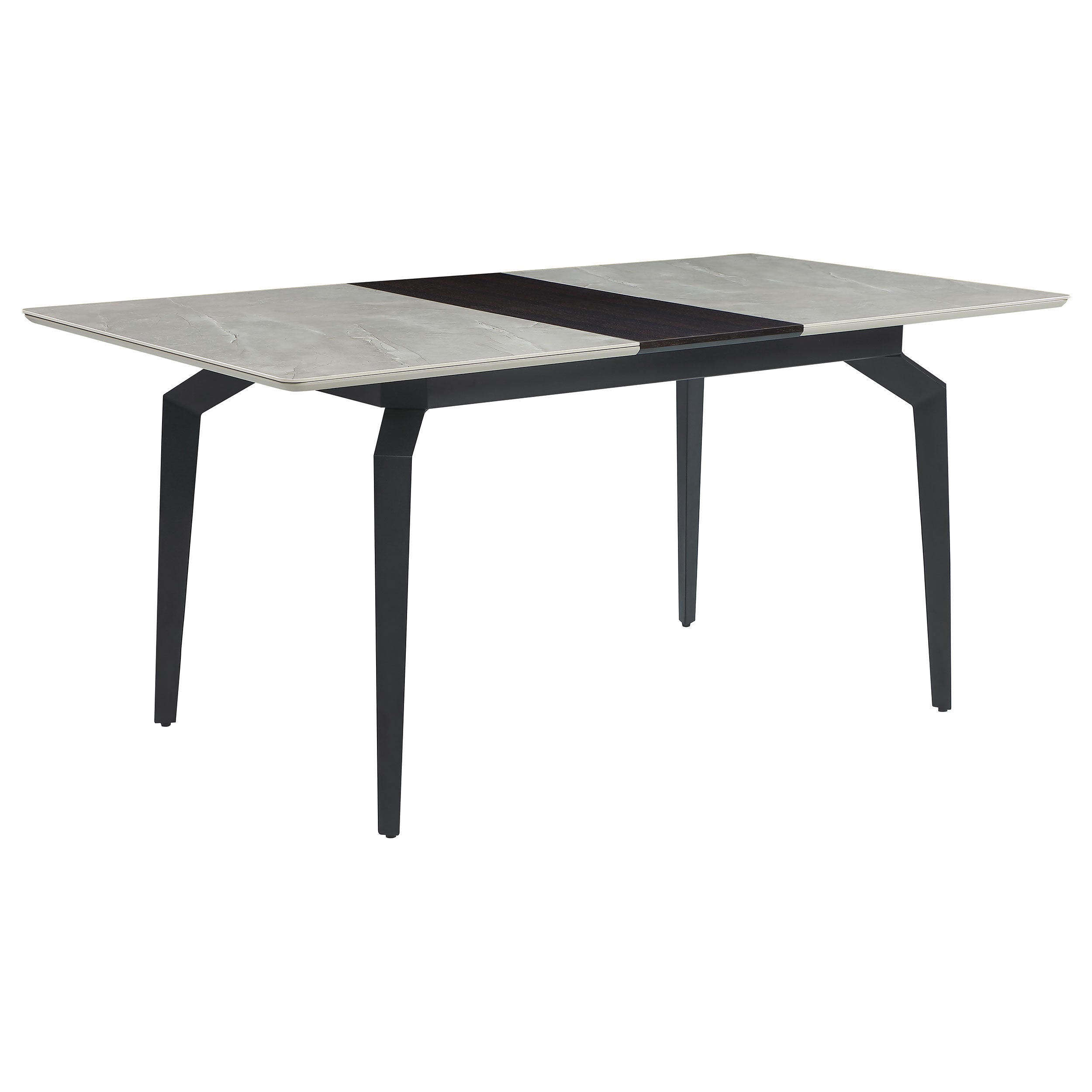 Mina Rectangular 65-inch Extension Dining Table Grey Ceramic — view 3