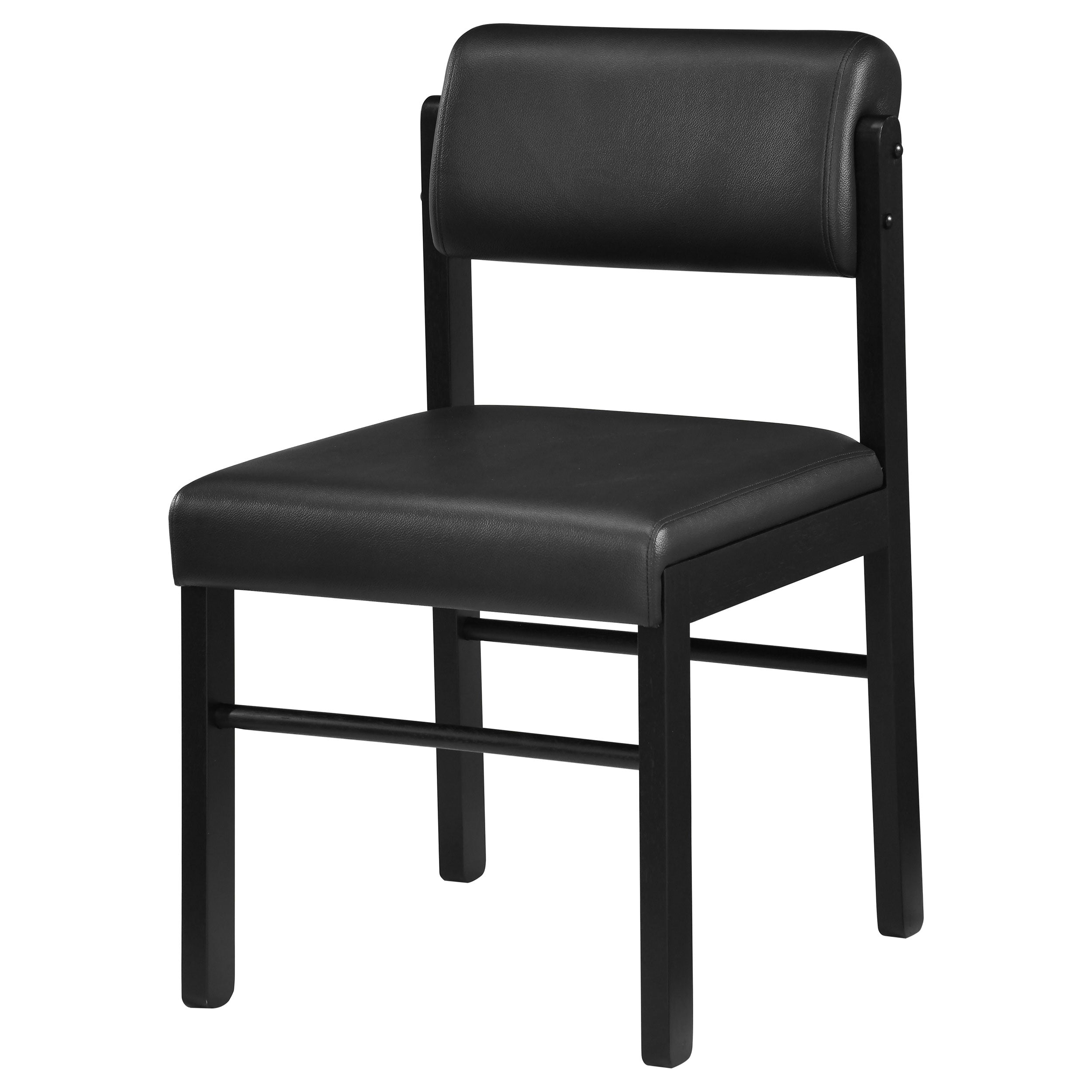 Kehoe Upholstered Dining Side Chair Black (Set of 2) — view 4