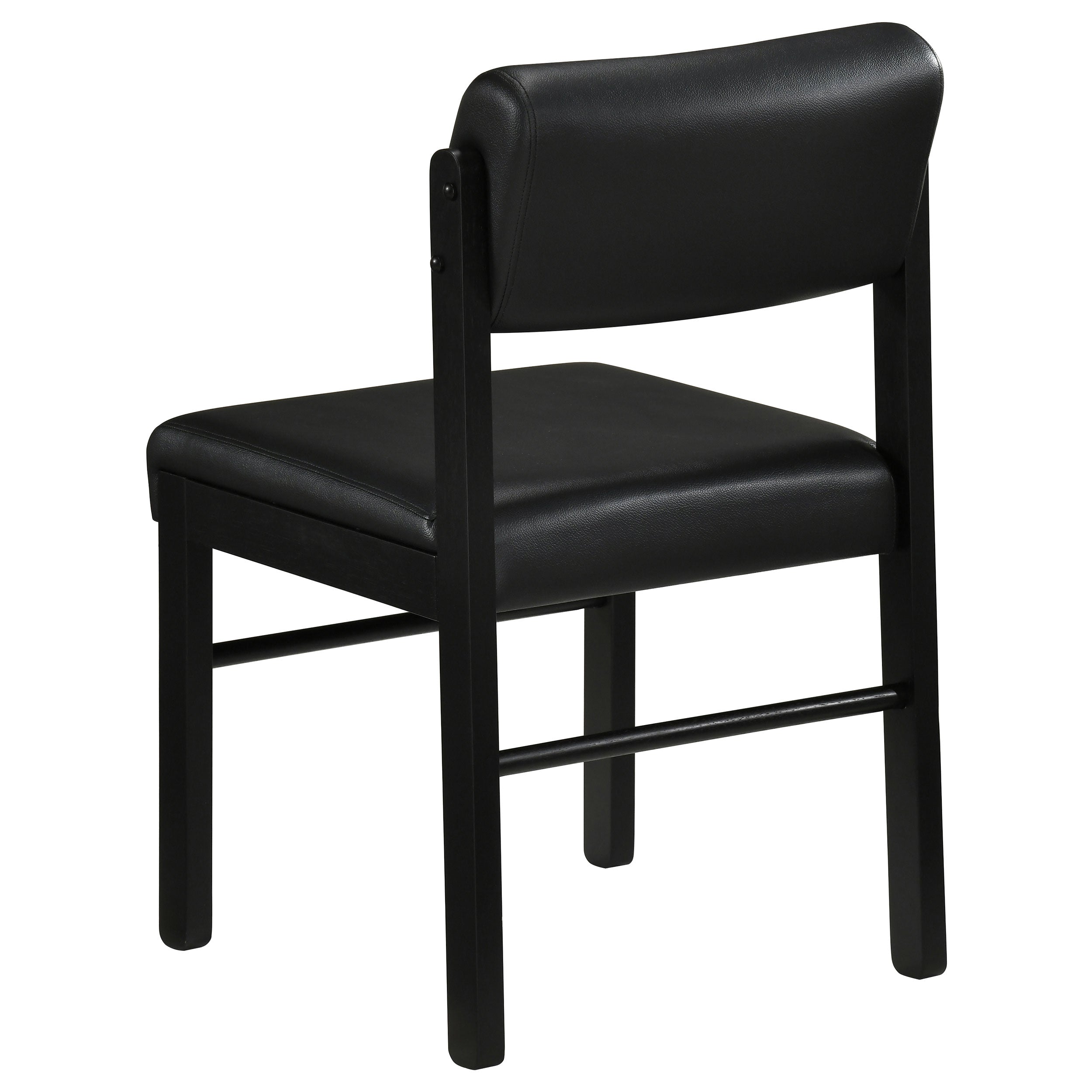 Kehoe Upholstered Dining Side Chair Black (Set of 2) — view 6