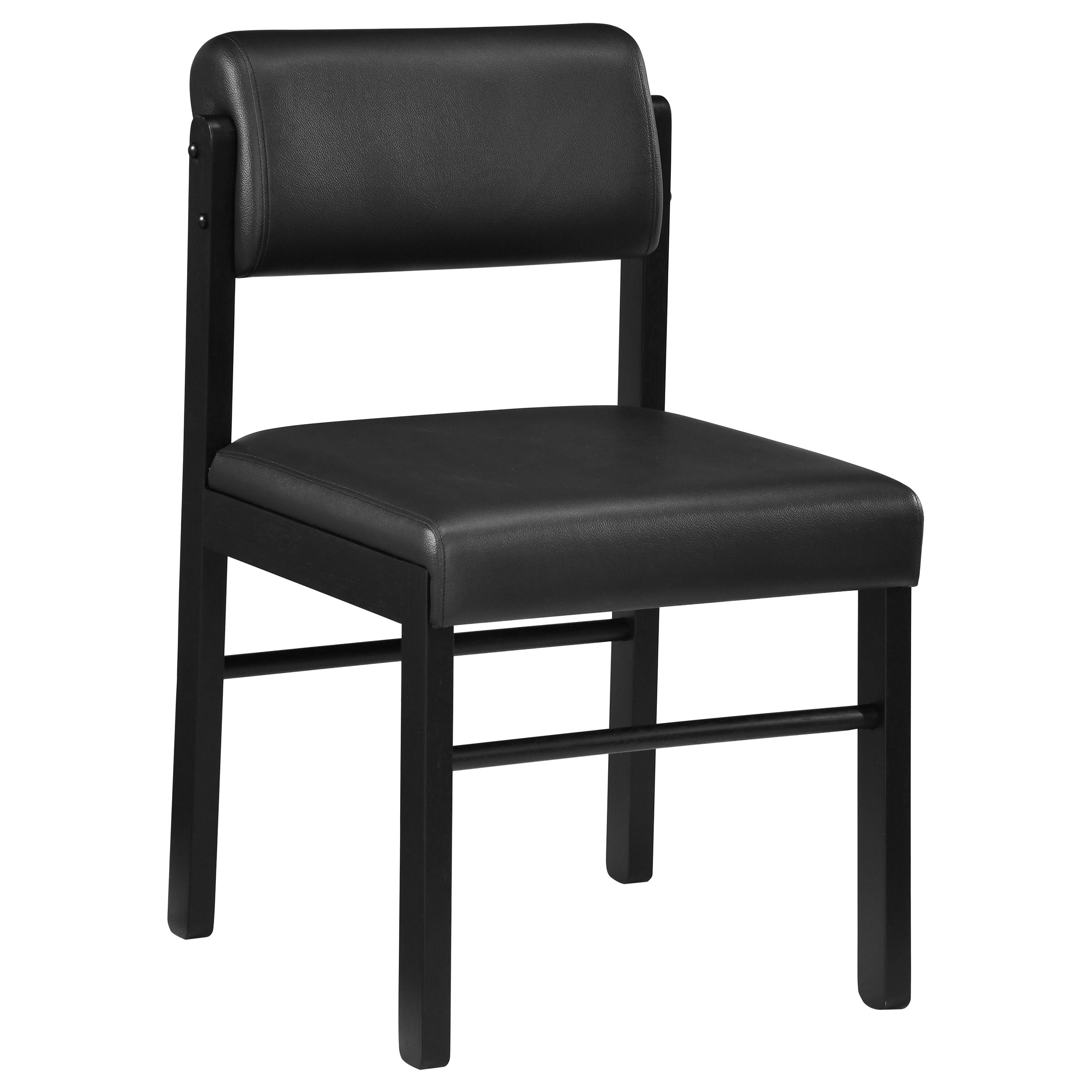 Hamlyn 5-piece Round Wood Dining Set Black — view 4