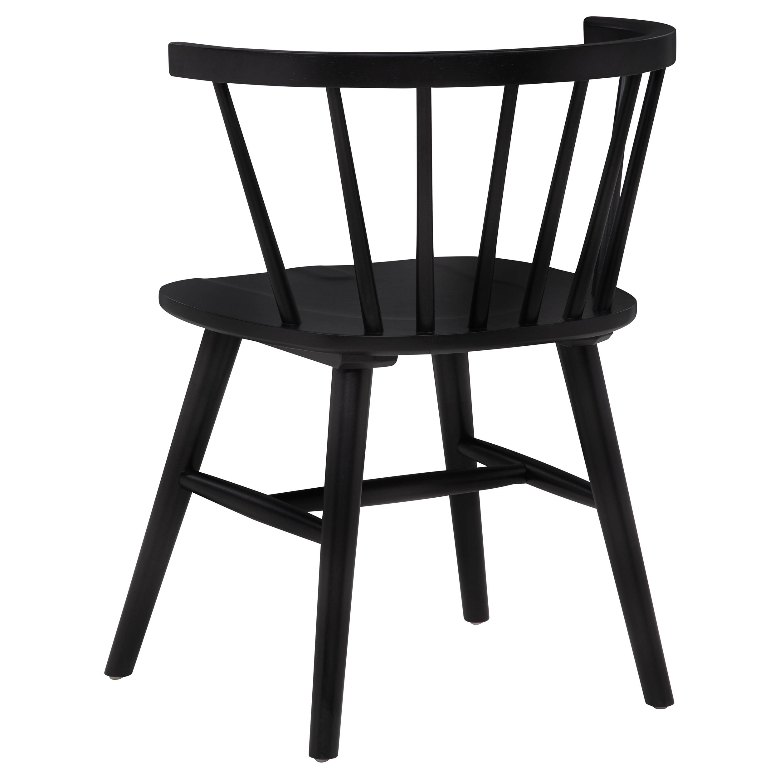 Hamlyn 5-piece Round Wood Dining Set Black — view 5