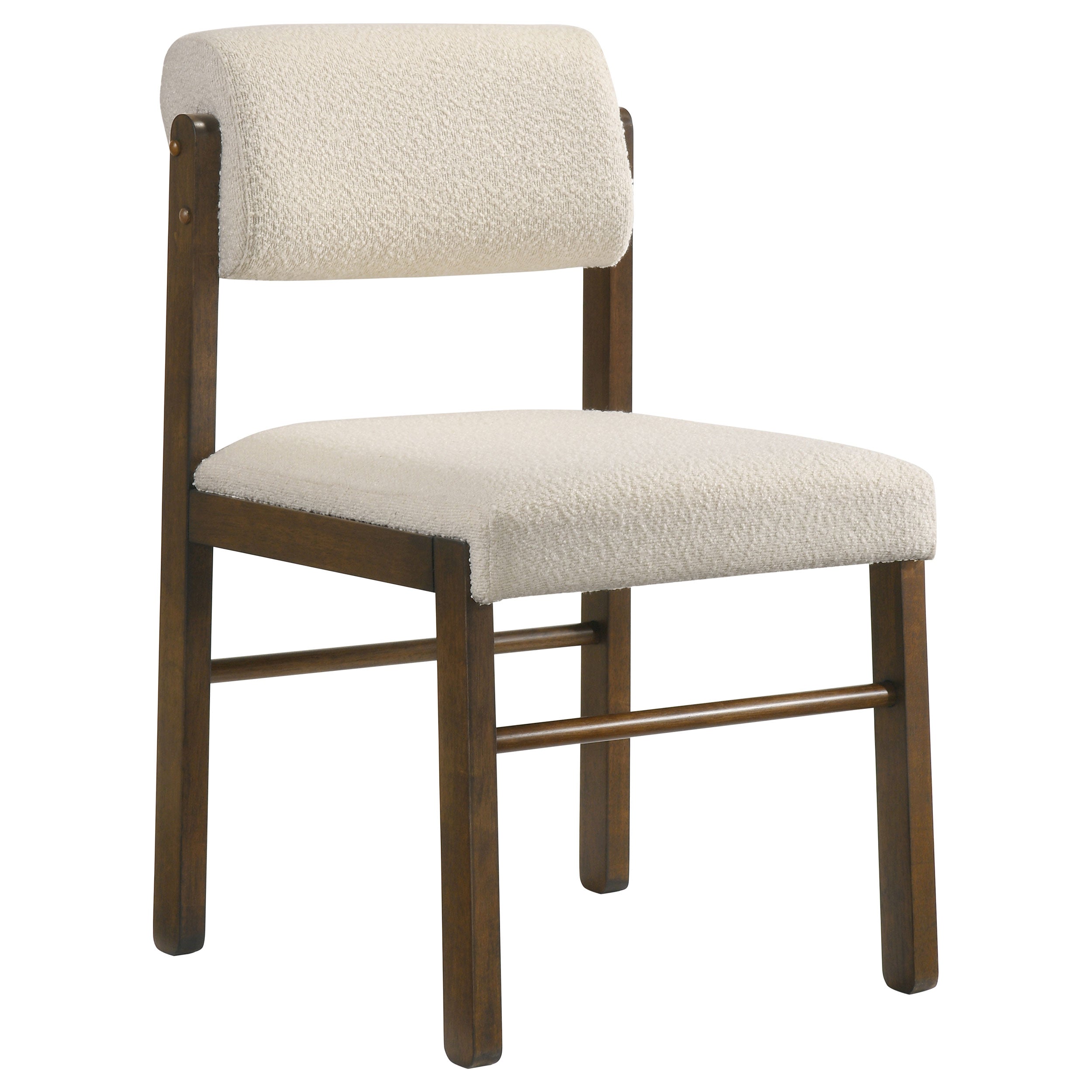 Hamlyn 5-piece Round Wood Dining Set Cream and Walnut — view 4