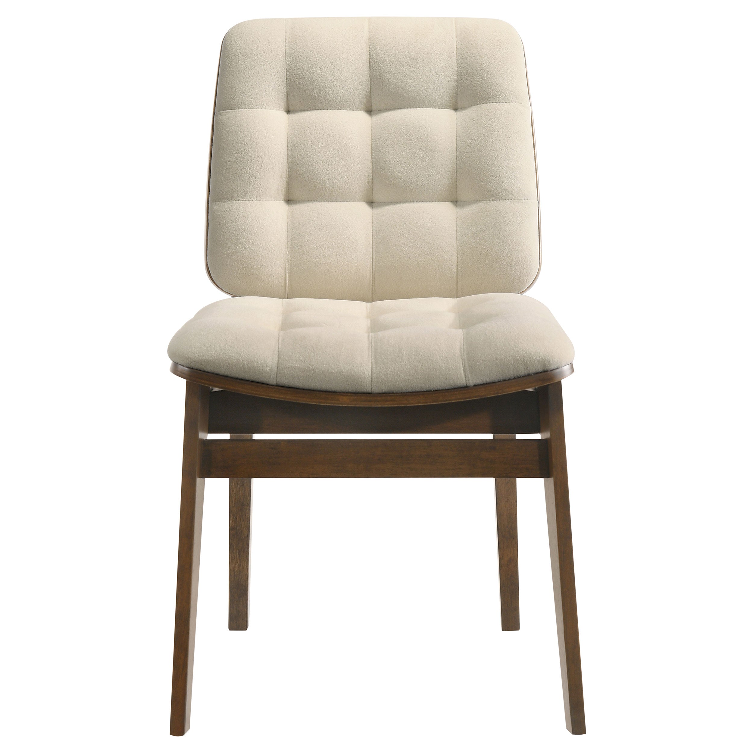 Hamlyn 5-piece Round Wood Dining Set Cream and Walnut — view 5