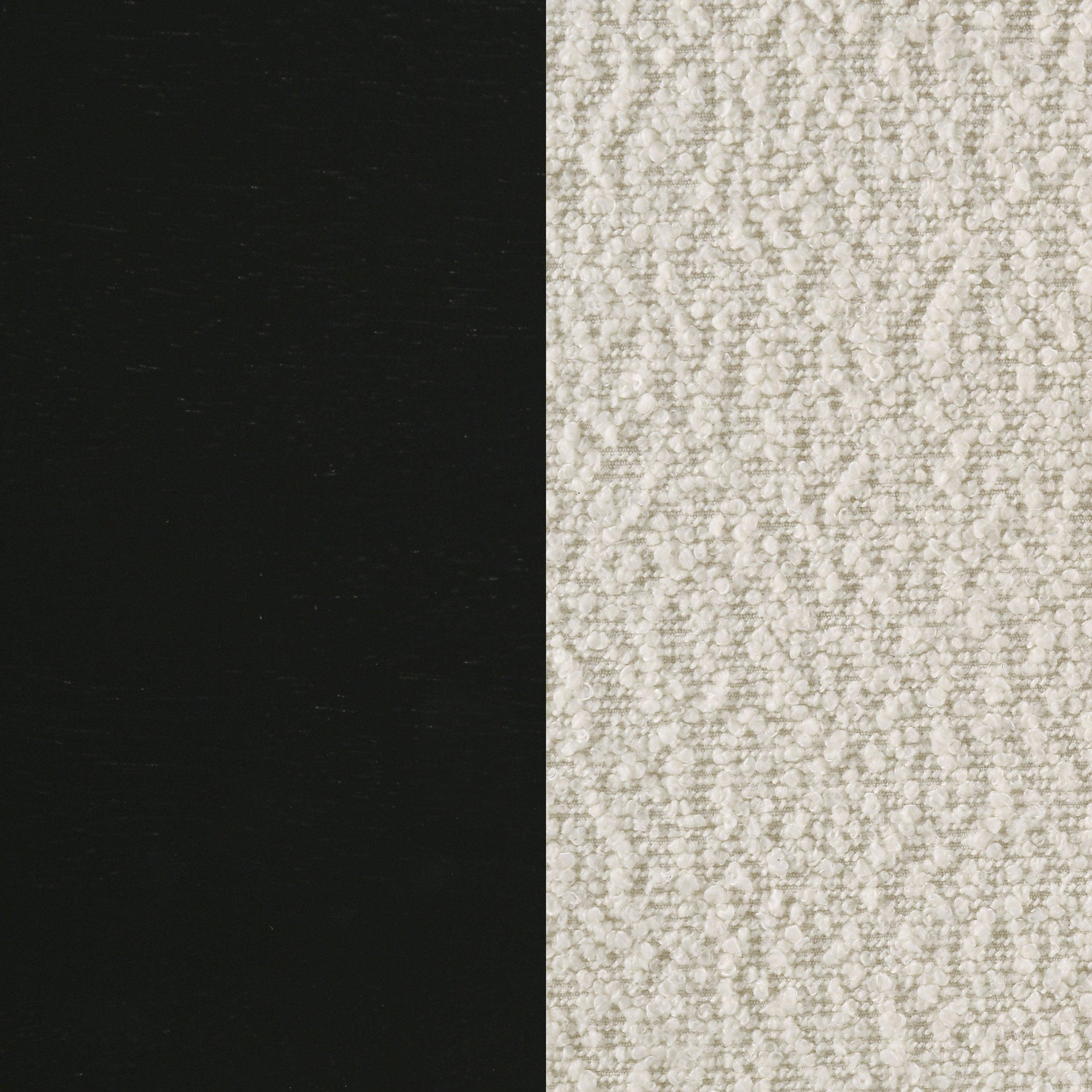 Kehoe Upholstered Dining Side Chair Cream and Black (Set of 2) — view 11