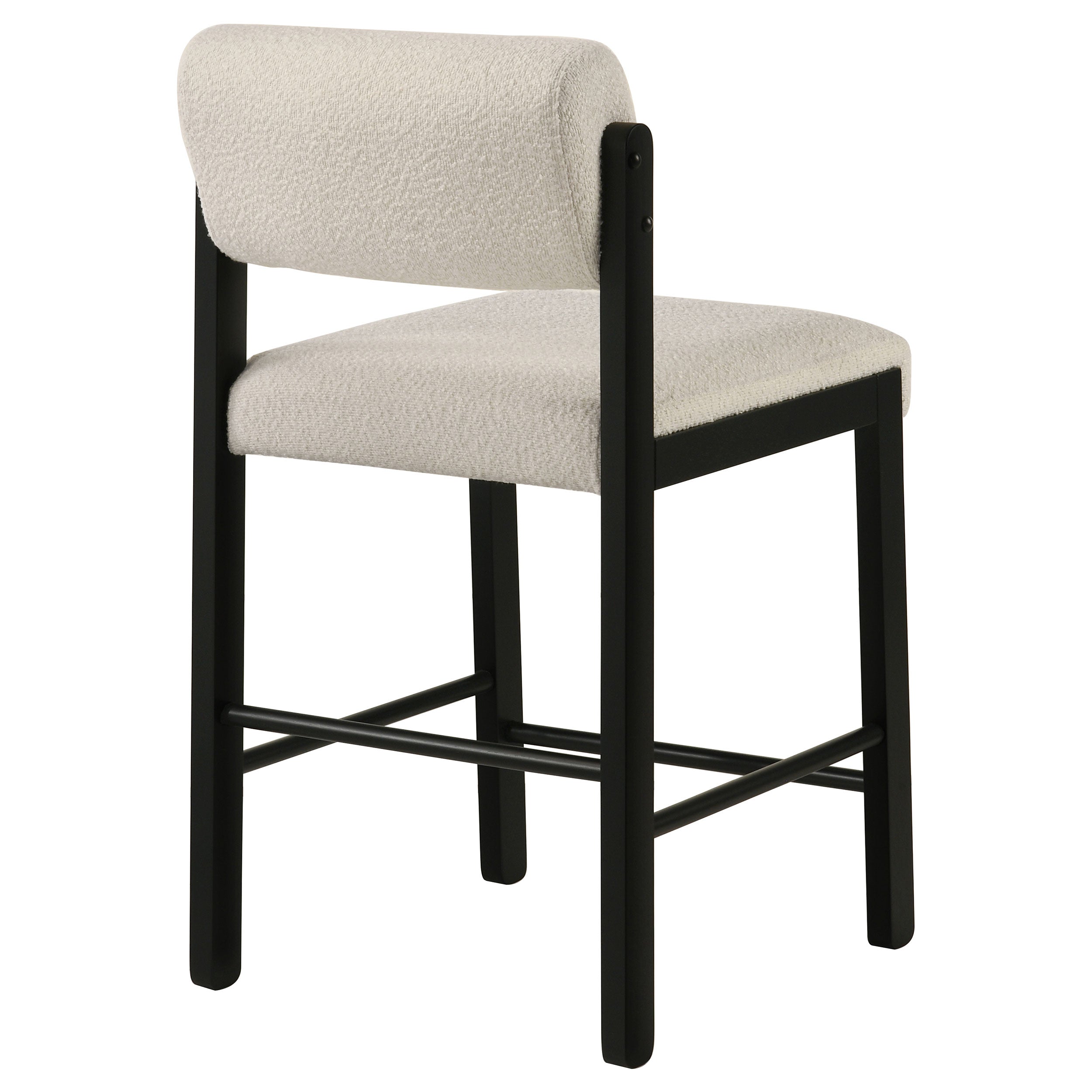Kehoe Upholstered Counter Height Chair Cream and Black (Set of 2) — view 8