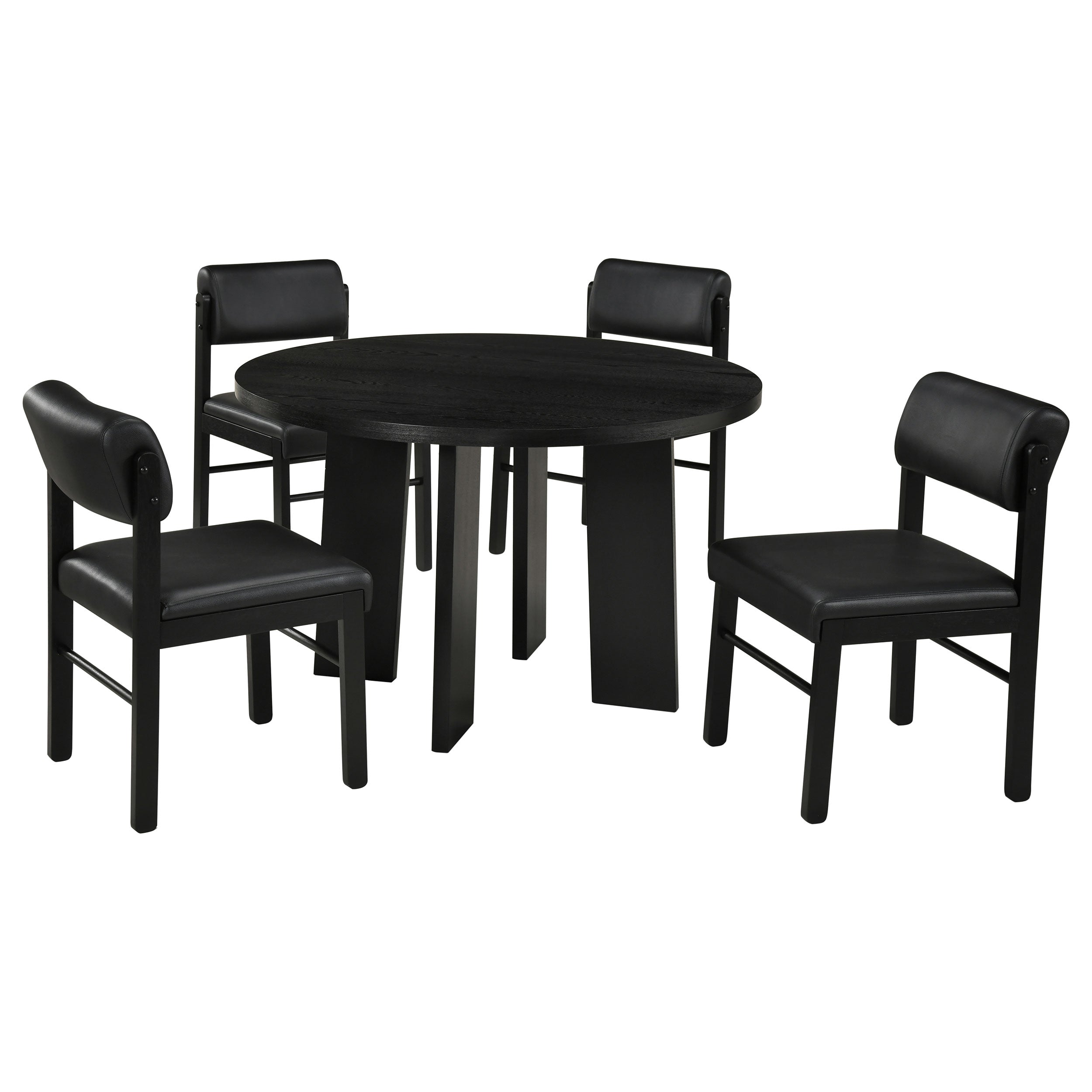 Strouse 5-piece Dining Set Black — view 1