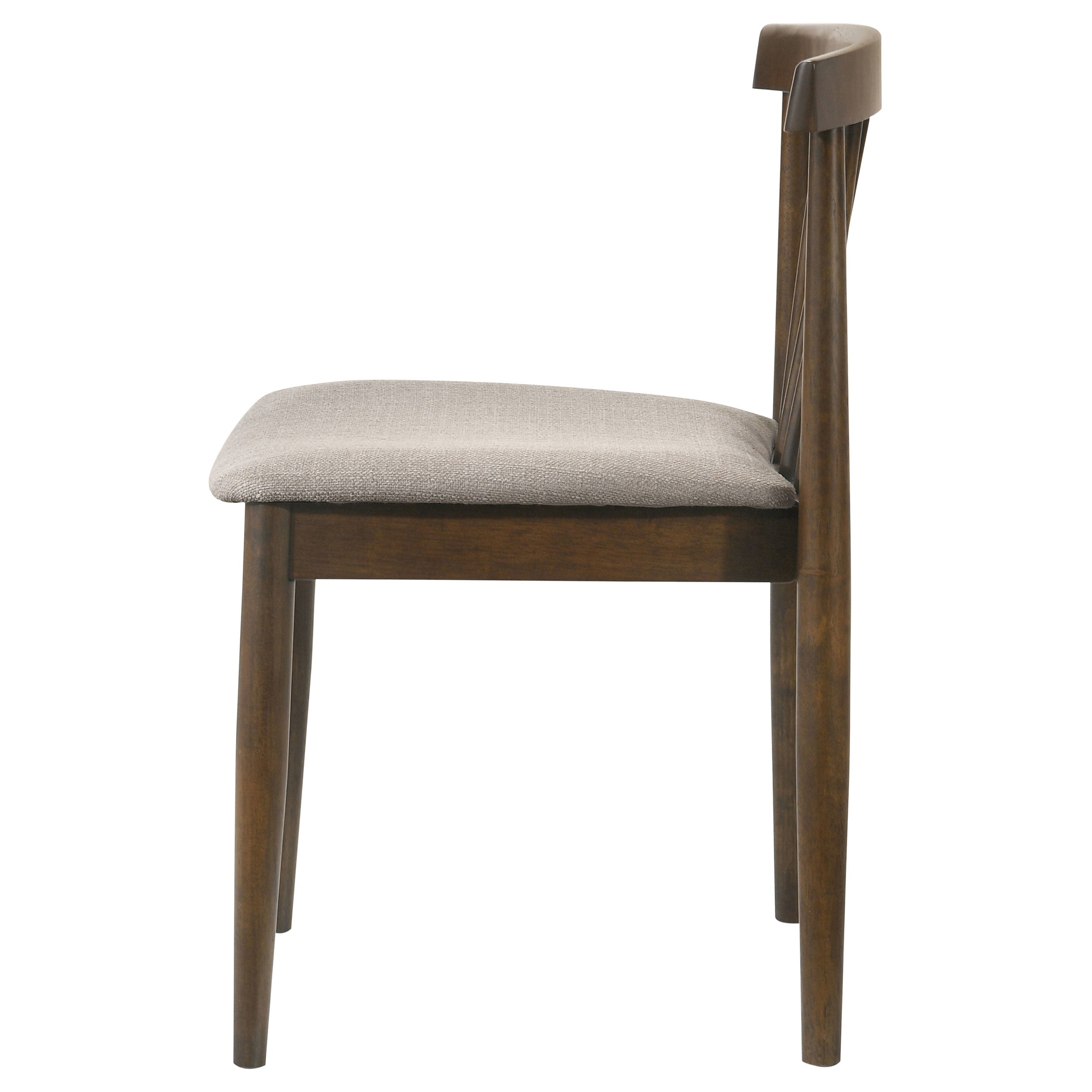 Cullen Dining Side Chair Upholstered Seat Walnut (Set of 2) — view 6
