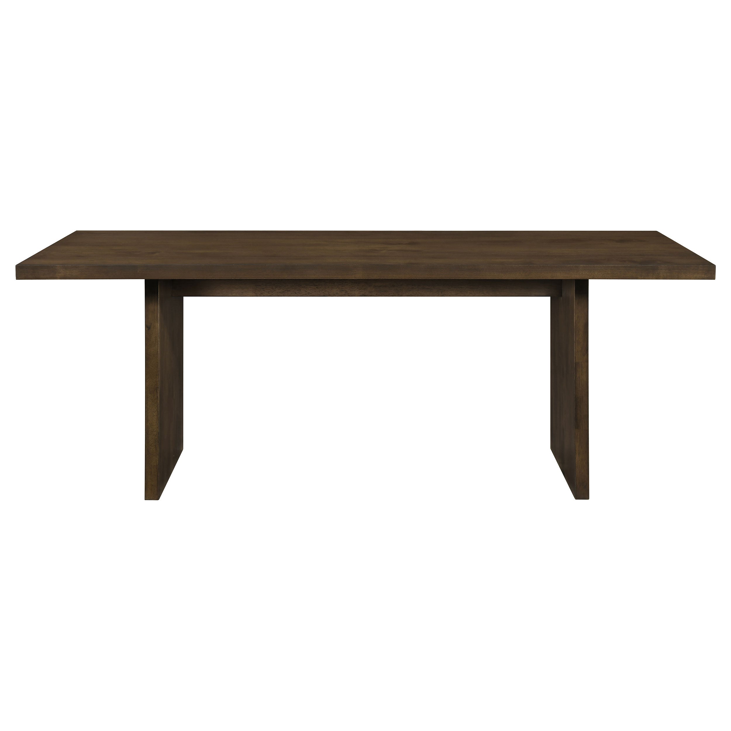 Decker 7-piece 82-inch Rectangular Dining Set Black and Walnut — view 3