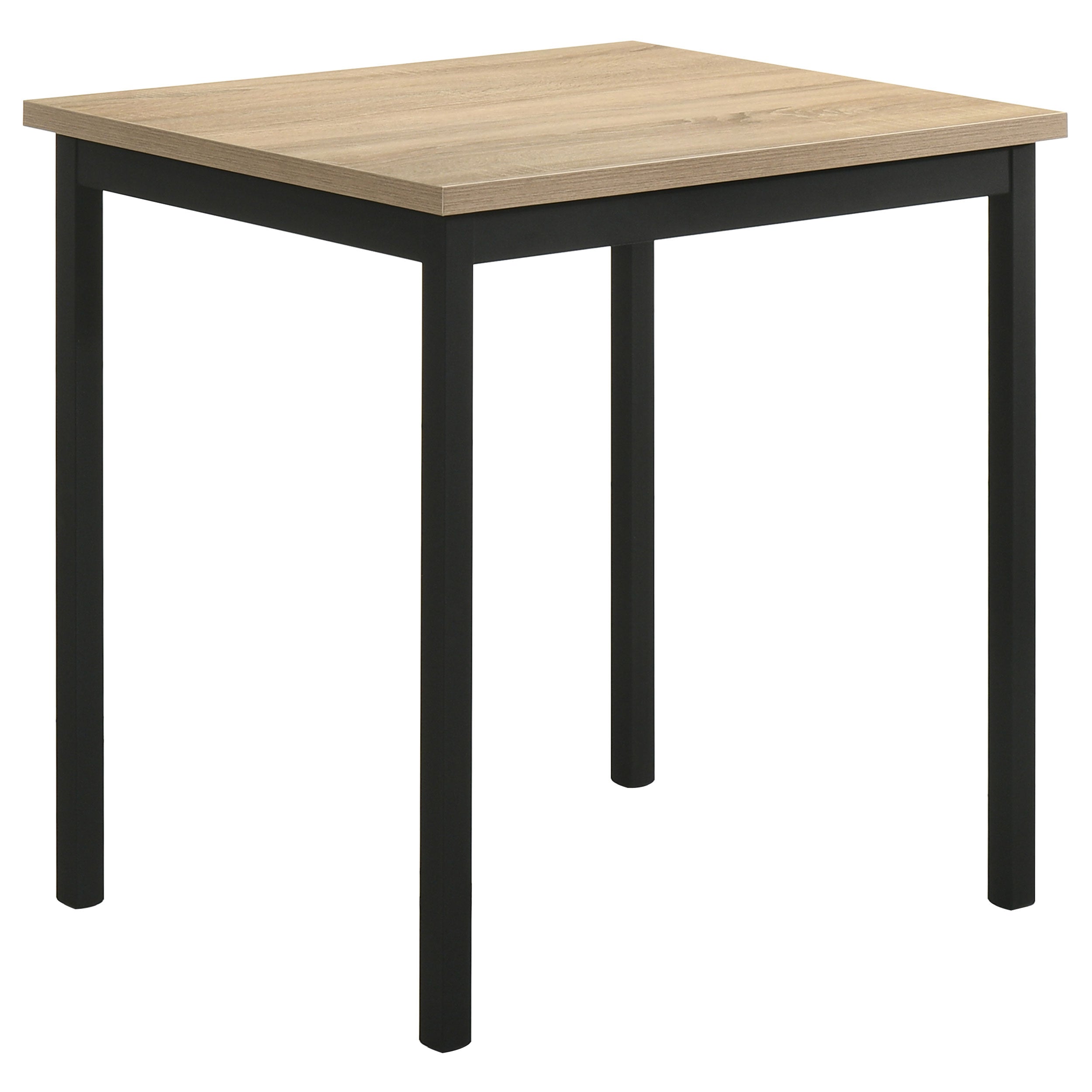 Garza 5-piece Space Saving Rectangular Dining Table Greige Oak — view 3