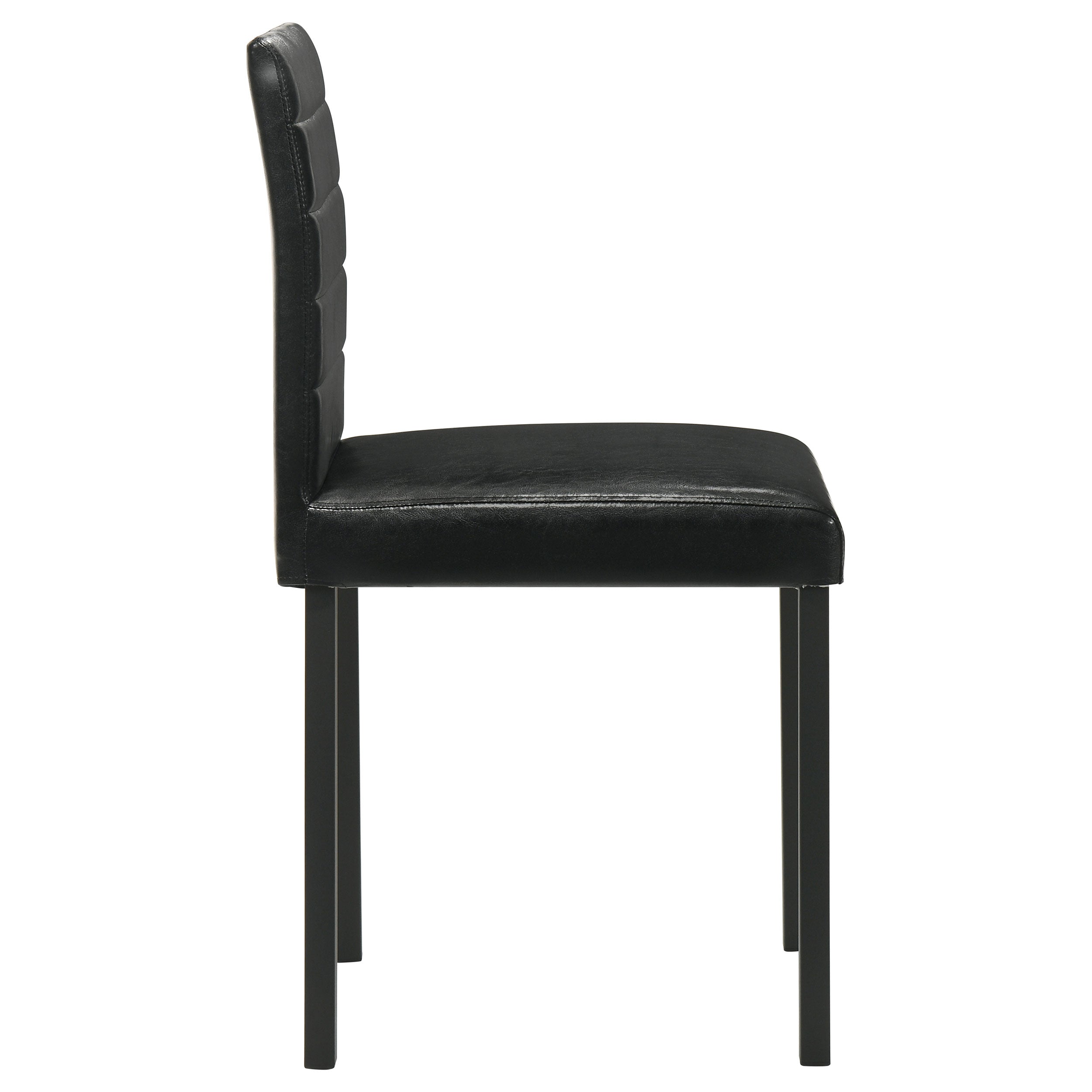 Garza Upholstered Dining Side Chair Black (Set of 4) — view 9
