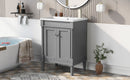 Bathroom Vanity With Top Sink, 2-Tier Modern Bathroom Storage Cabinet