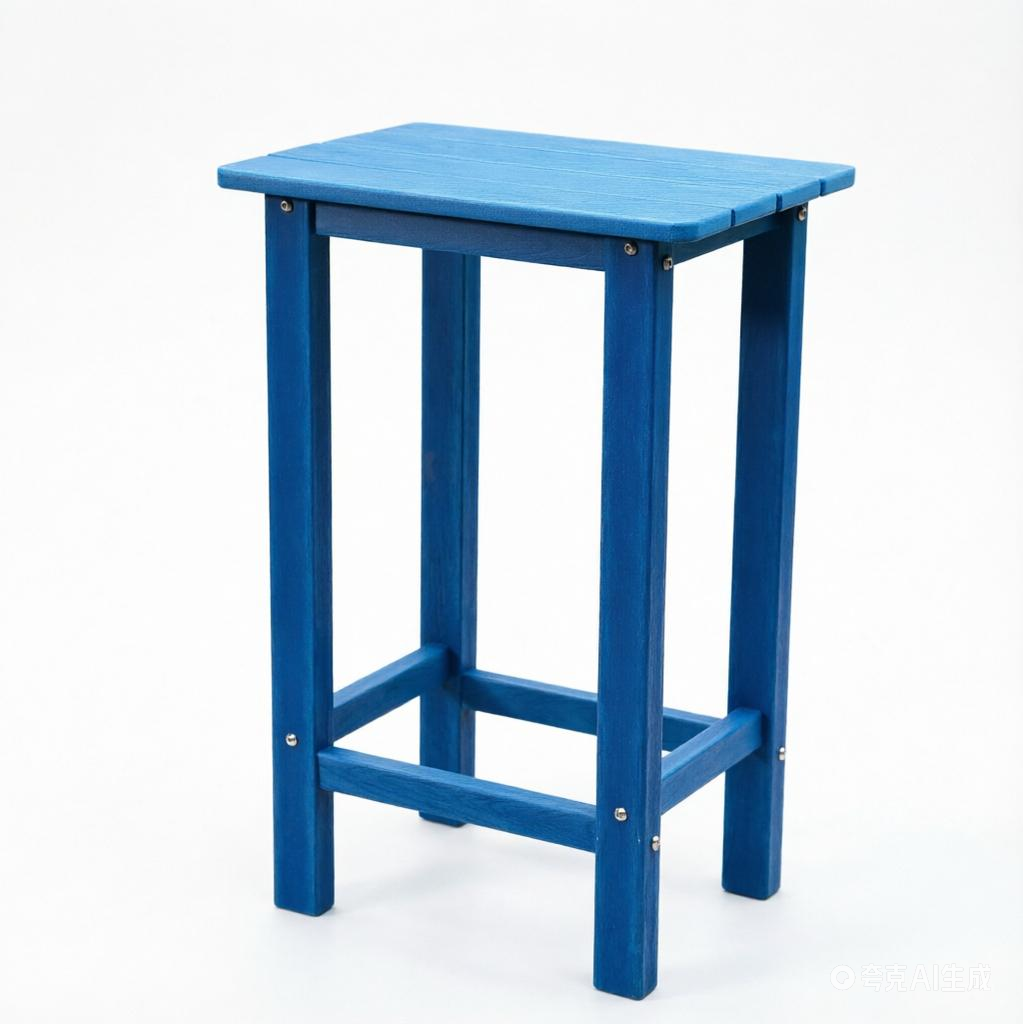 Patio Life Adirondack Outdoor Bar Stools, Set of 2 - Lake Blue