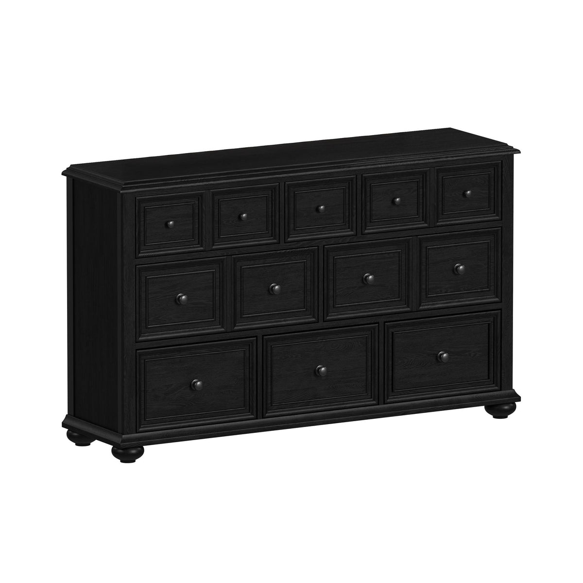Heritage Sleigh Bedroom Set in Black by Elements International, view 23