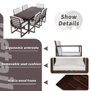 Patio Dining Set Outdoor Dining Table And Chair Set With And Removable Cushions For Patio