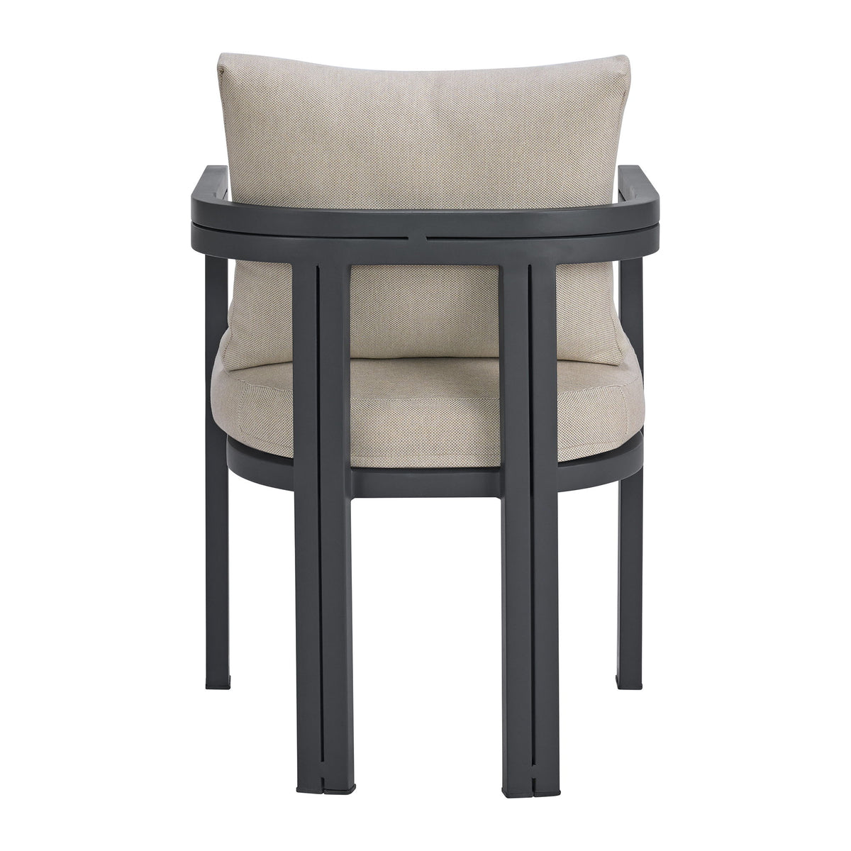 Playa Dining Chair (Set of 2) in Dark Gray / Beige by Elements International, view 2