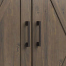 Ela - Medium Storage Cabinet - Smoky Brown