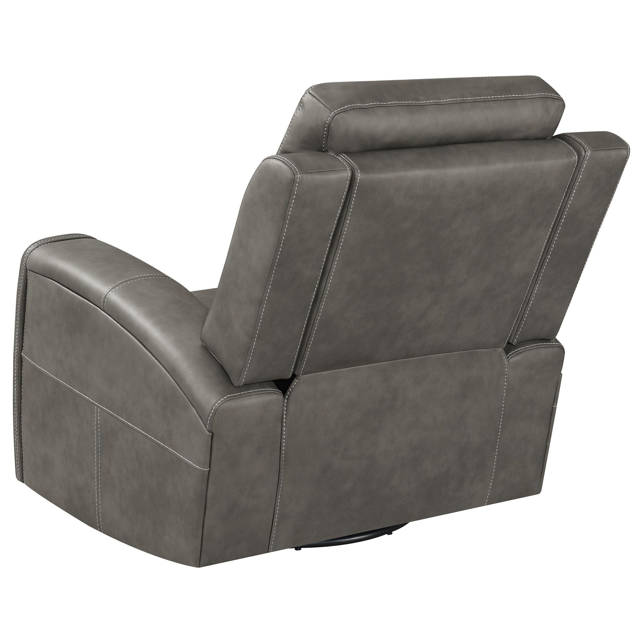 Brickston Triple Power Swivel Glider Recliner Charcoal