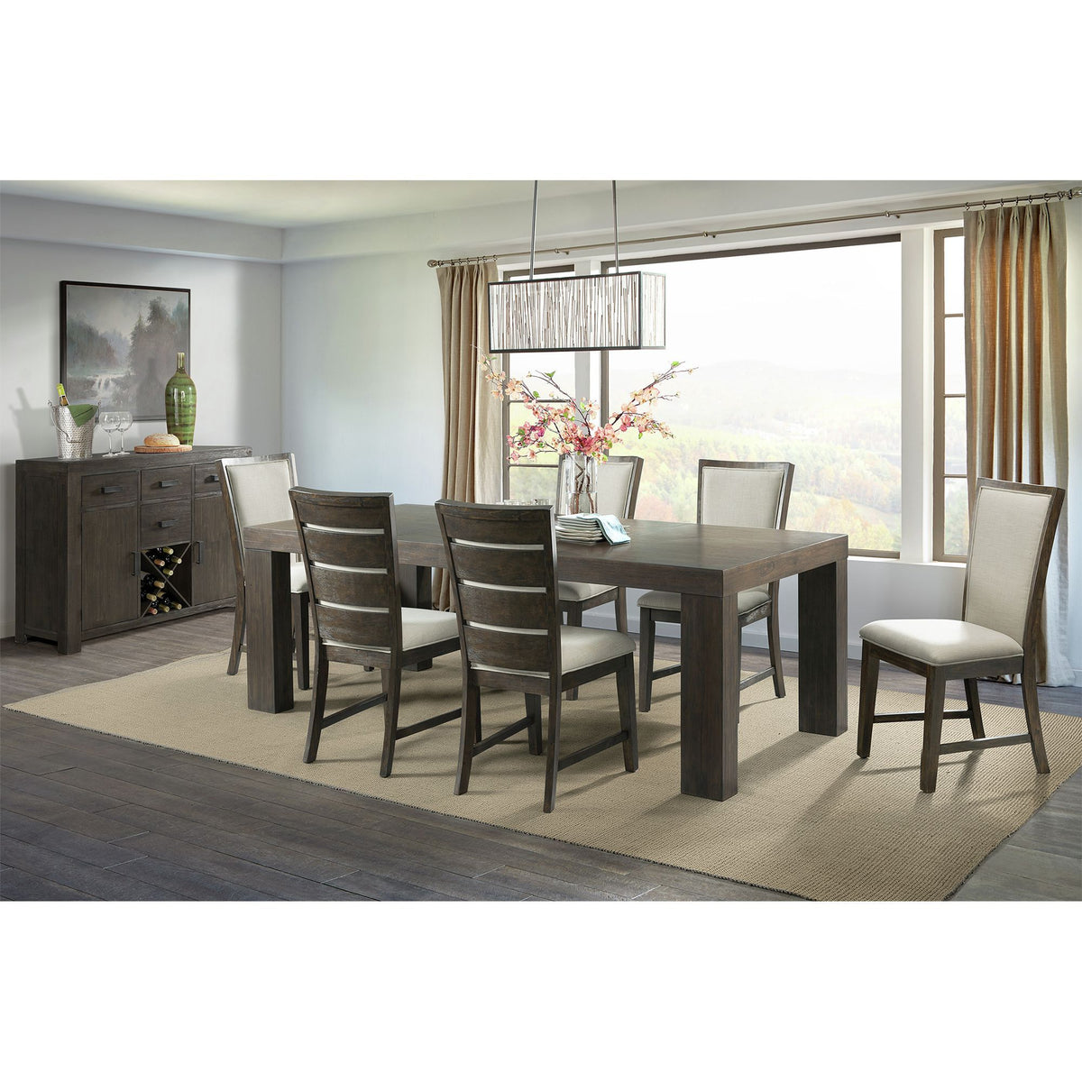 Grady Server in Walnut by Elements International, view 3