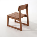 7 Piece Outdoor Dining Set For 6, Table With Umbrella Hole & 6 Armless Chairs For Backyard - Brown