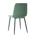 Dining Chair, Modern Kitchen Dining Chair With Cushion Back, Upholstered Side Chair With Coated Metal Legs, Family Kitchen Dining Room And Living Room