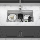Undermount Workstation Single Bowl Porcelain Ceramic Kitchen Sink