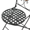 Lambert - Outdoor Chat Set - Black / Red