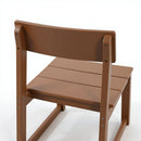 7 Piece Outdoor Dining Set For 6, Table With Umbrella Hole & 6 Armless Chairs For Backyard - Brown