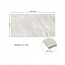 Snow Mountain Ol Textured Marble Tiles For Wall Decoration - White / Natural