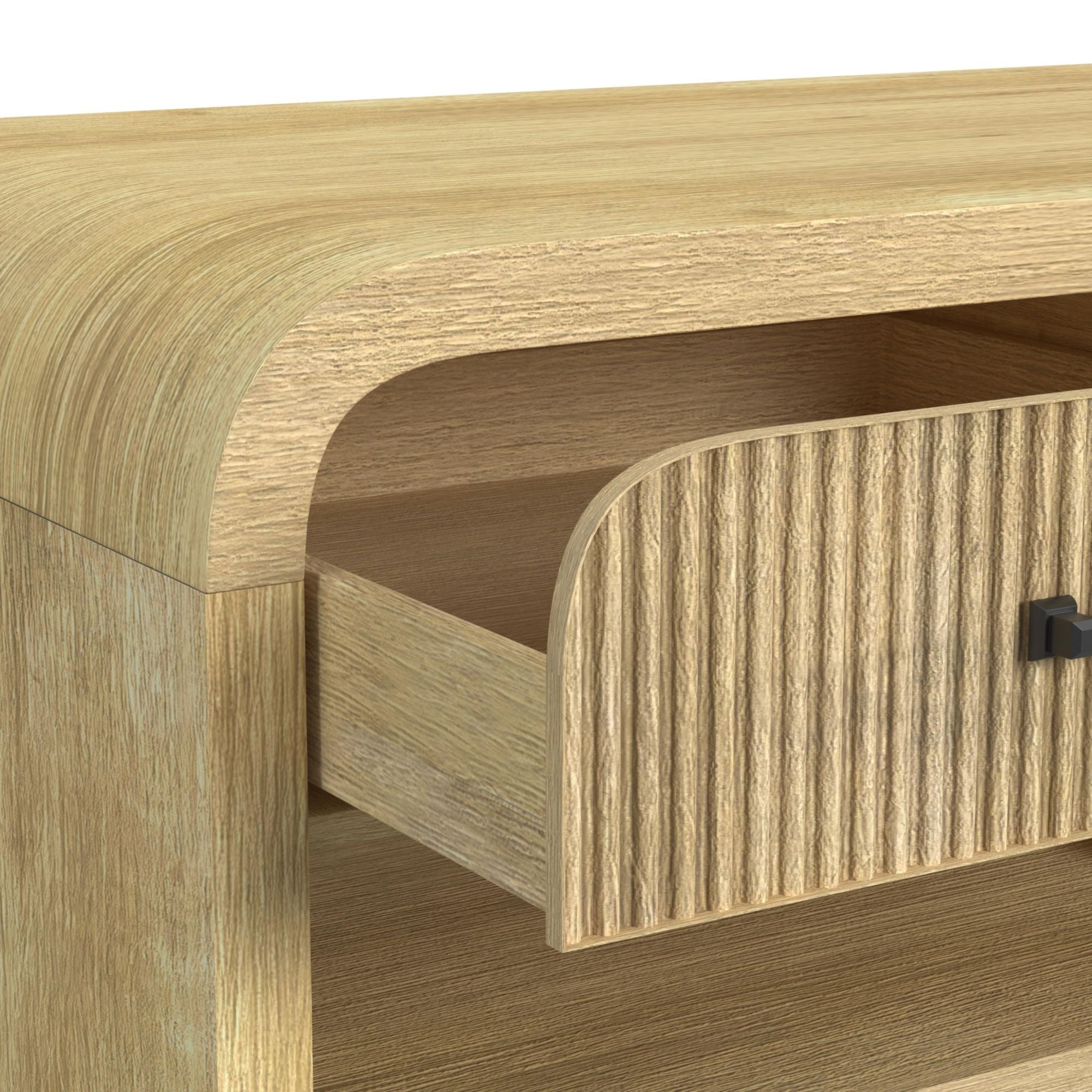 Ridgemont - Coffee Table With Casters - Natural