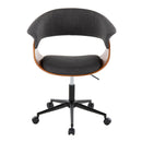 Vintage Mod - Mid-Century Modern Office Chair - Charcoal