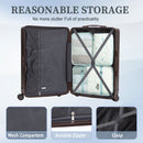 20" / 24" / 28" 3 Pieces / Set Spinner Wheel Luggage, Carry On Suitcase, Matching Color, TSA Combination Lock