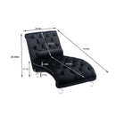 Velvet Chaise Lounge Indoor, Button Tufted Upholstered Chaise Lounge Chair With Pillow