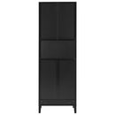 Freestanding Tall Bathroom Cabinet With Soft Close Doors And Adjustable Shelves