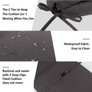 2 Piece Outdoor Chaise Lounge Cushion Set, Replacement Cushions For Patio Furniture