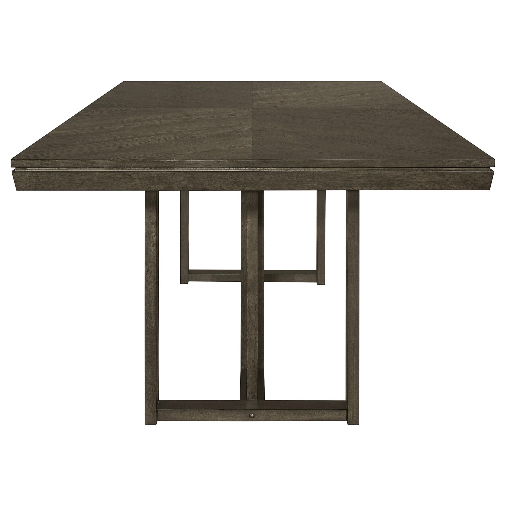 Kelly Rectangular 87-inch Wood Dining Table Dark Grey