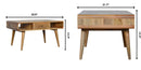 Curved Coffee Table - Oak