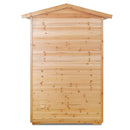 2 Person Far Infrared Old Fir Outdoor Sauna Room - Natural